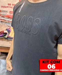 Kit com 06 Camisas Malha Peruana 40.1