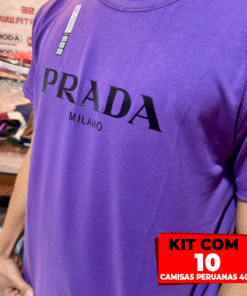 Kit com 10 Camisas Malha Peruana 40.1