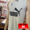 Kit com 30 Camisetas Regatas 100% Algodão – Fio 30.1